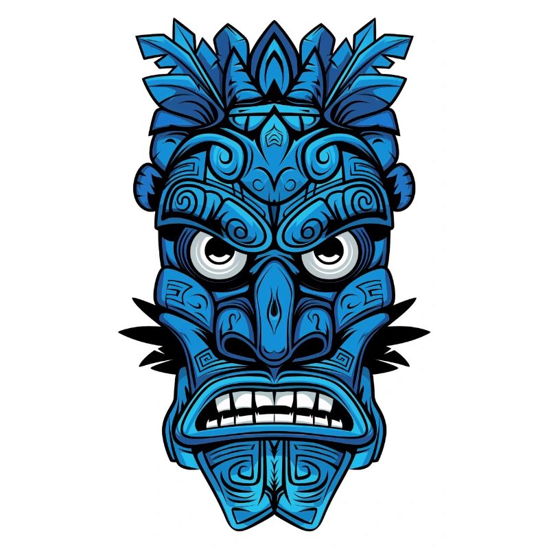 Hawaii Totem Blue