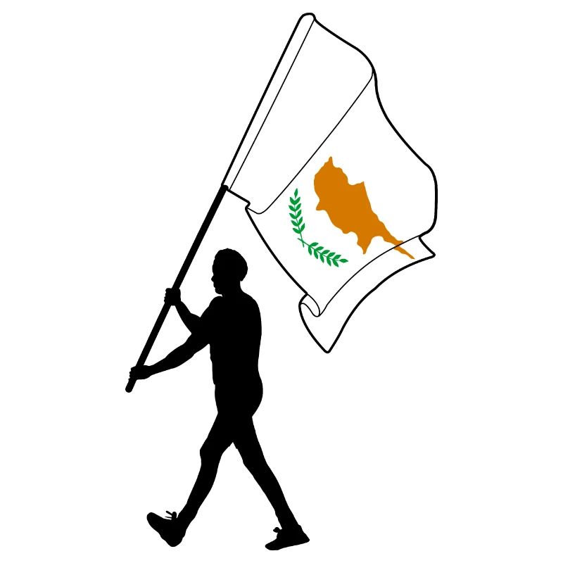 Drapeau de Chypre Homme Marche