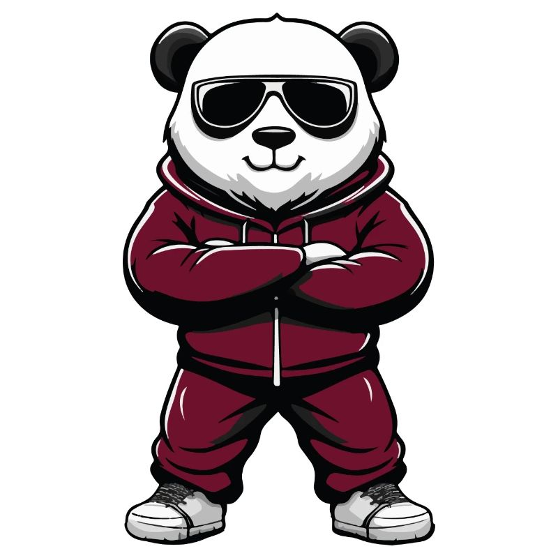 panda cool comic