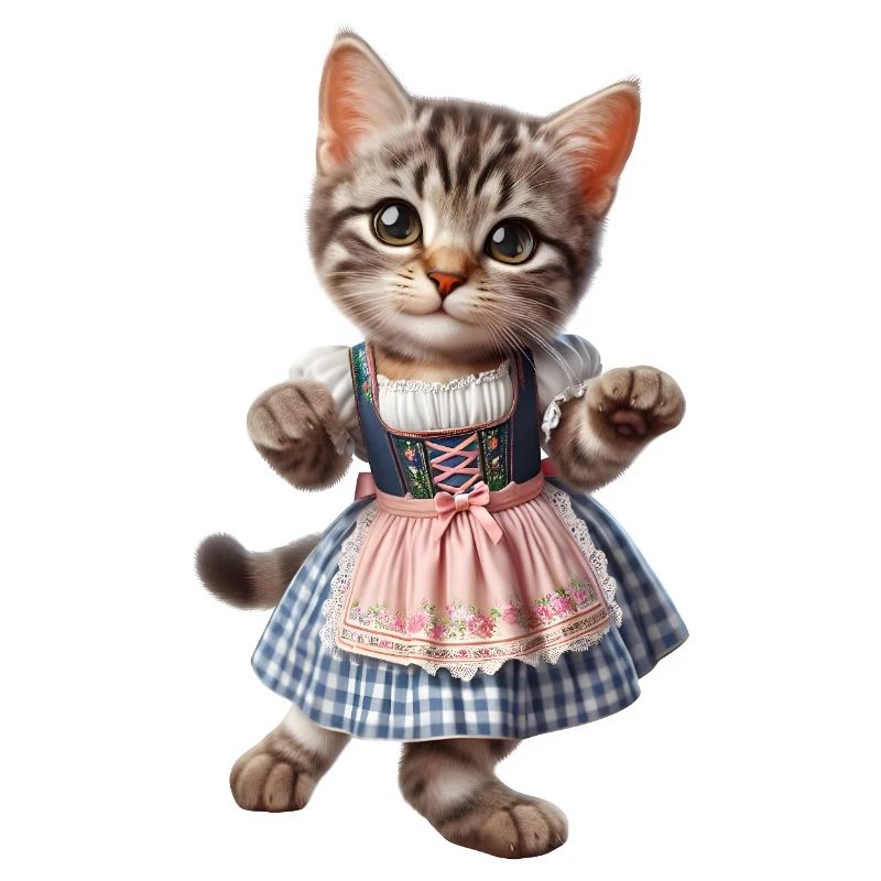 Trachten-Katze