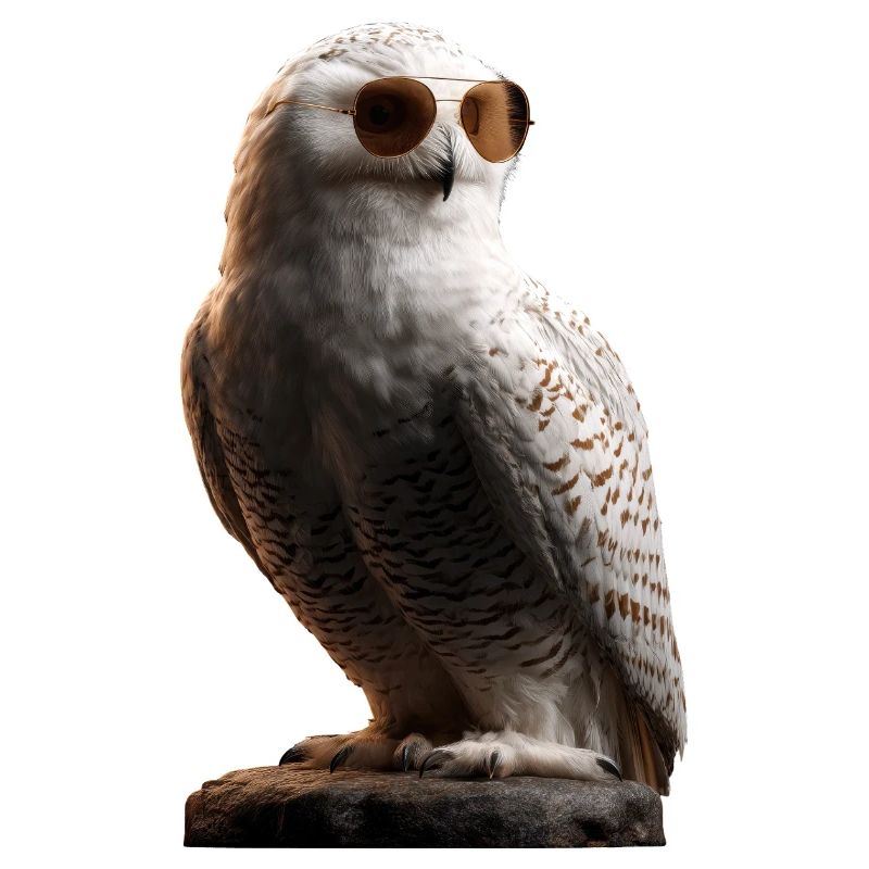 Schneeeule Weiße Eule Kauz Uhu Owl Schnee Eulen