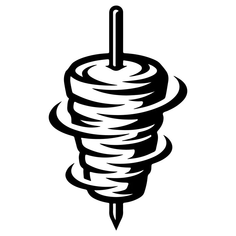 Doner kebab skewer