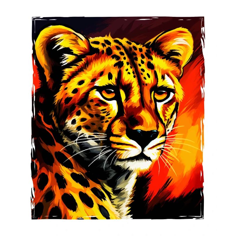 Portrait de guépard