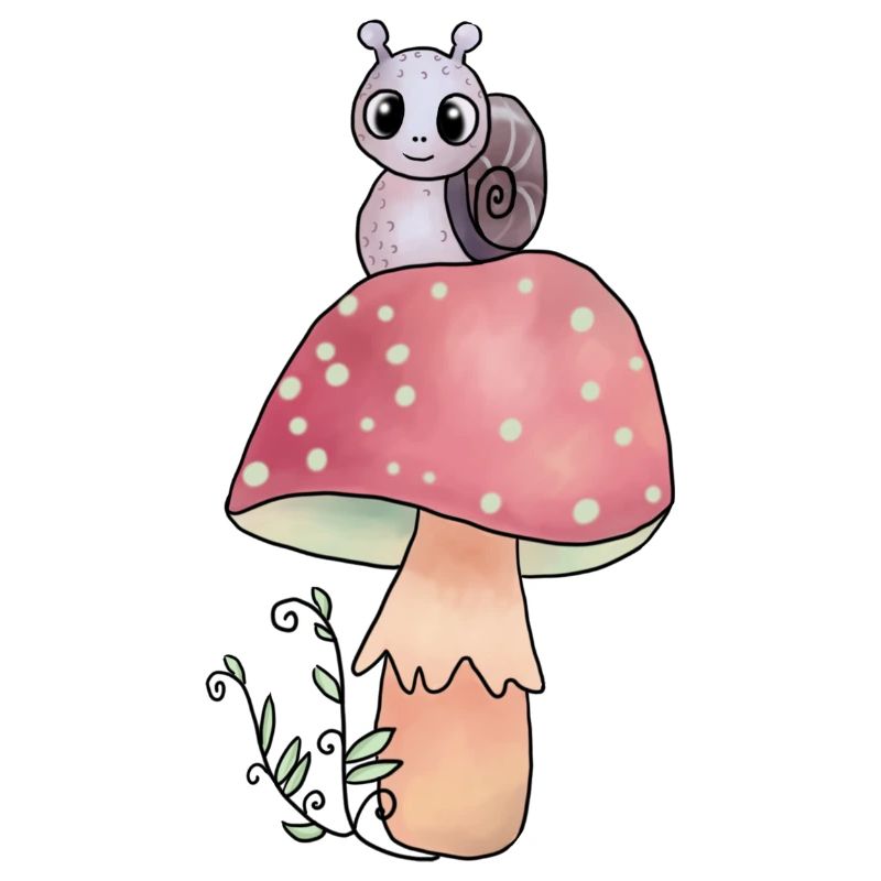 Pilz_mit_Schnecke