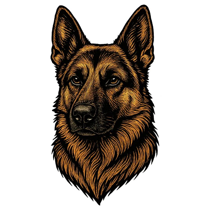Deutscher Schäferhund Porträt