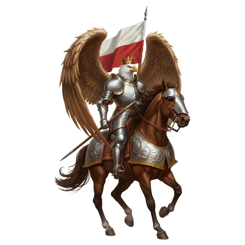 Aigle polonais cavalier de hussard ailé