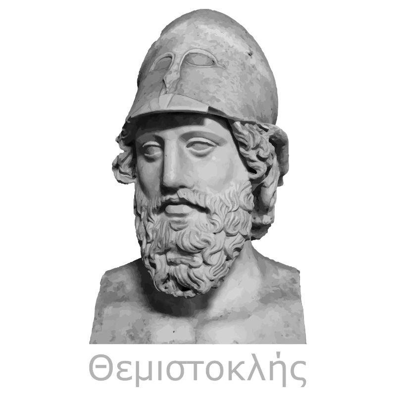 Portrait de Thémistocle – Art de bustes grecs antiques