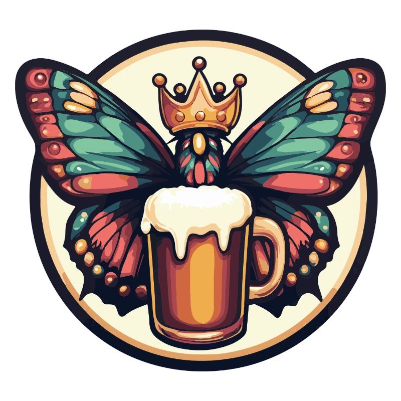 Schmetterling Bier Comic