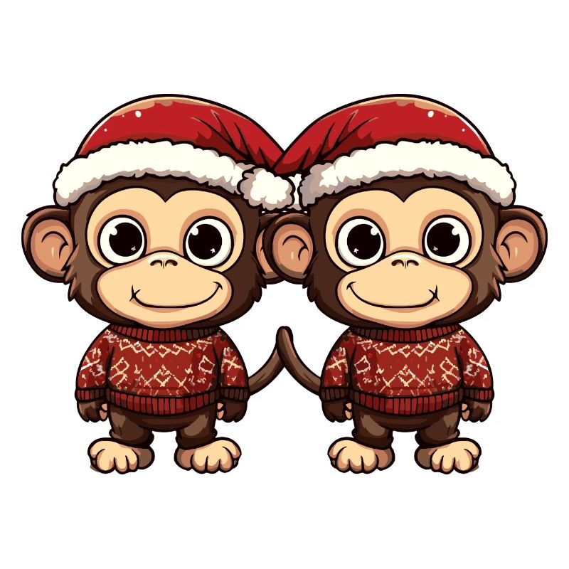 Affe Weihnachten Team