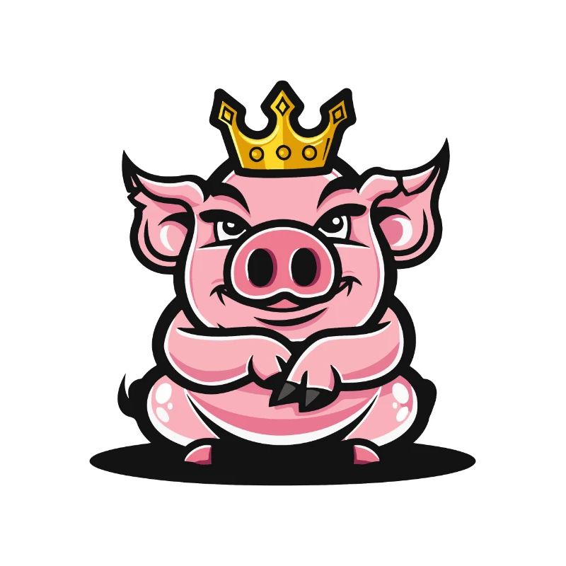 Pig Comic Crown