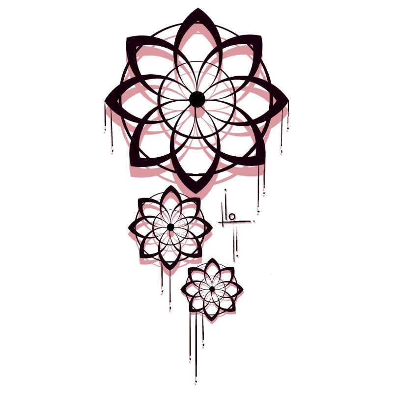 Conception géométrique de l’attrape-rêves Mandala