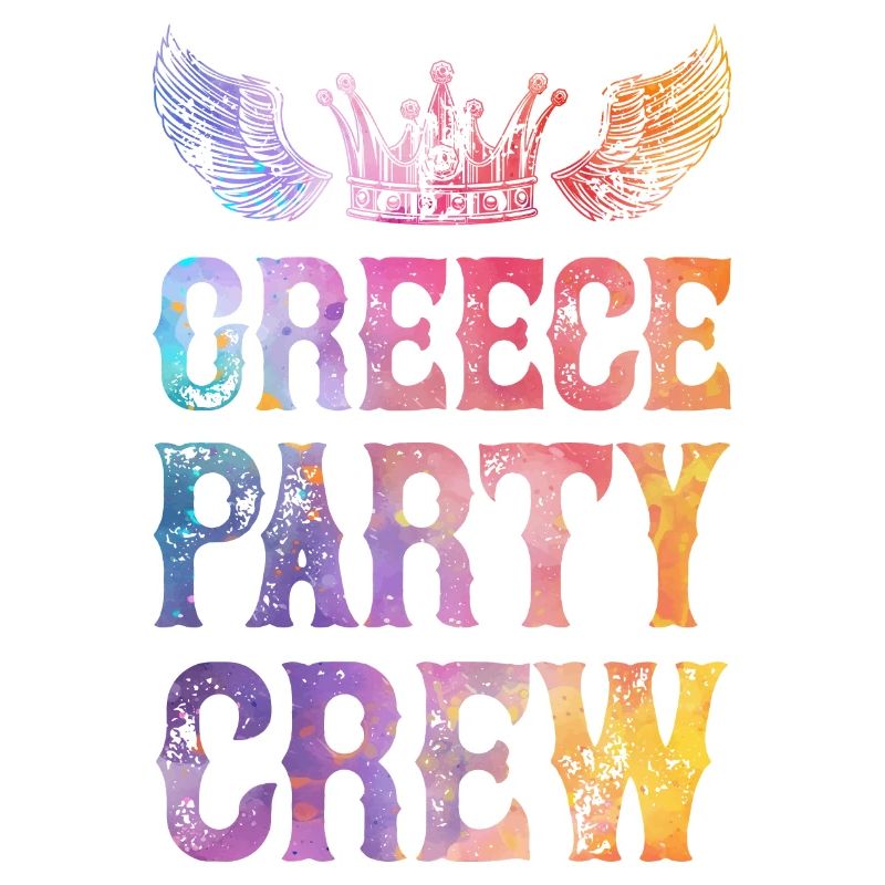 Greece Party Crew Saying