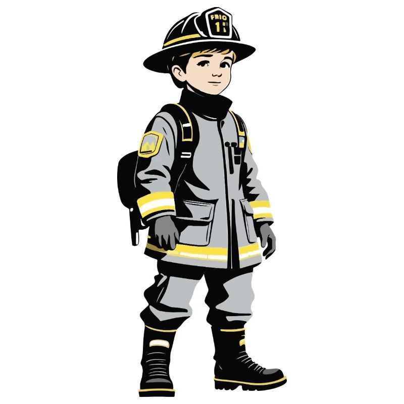 Feuerwehrmann Junge - Cute Job Design