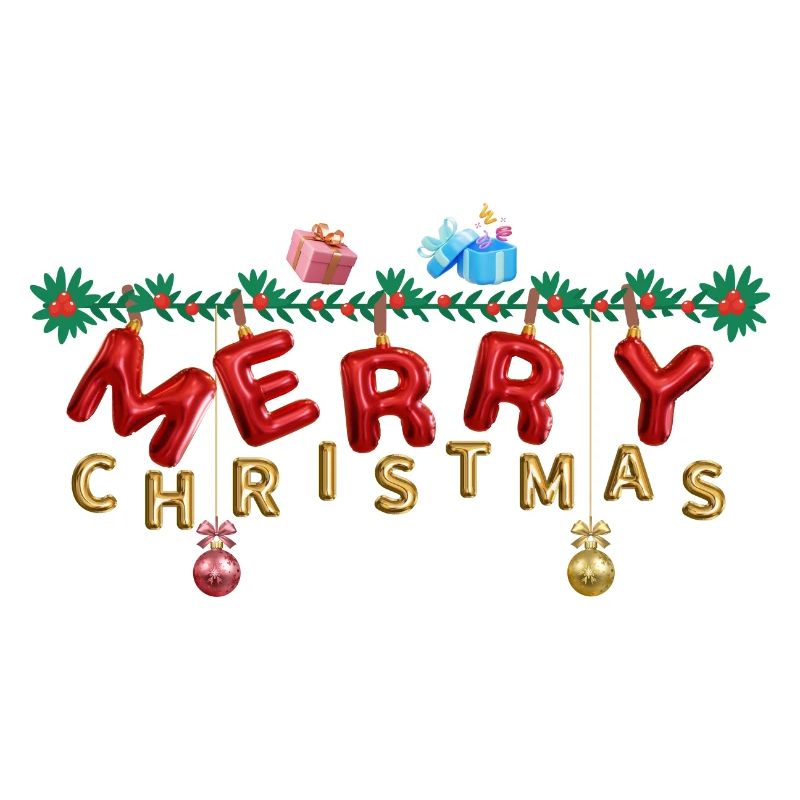 Merry Christmas Baloon look