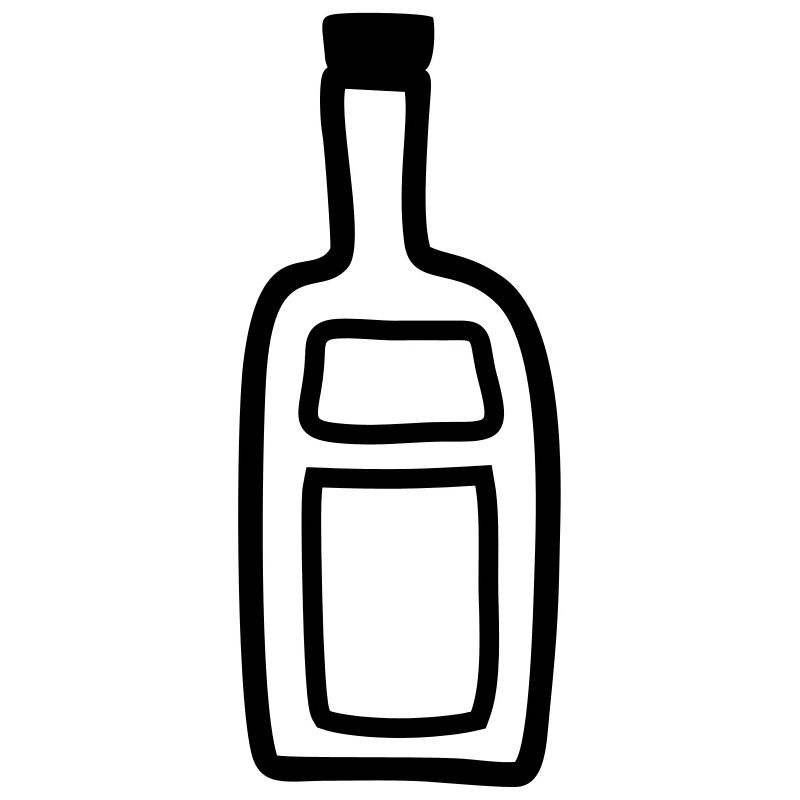 Flasche Alkohol