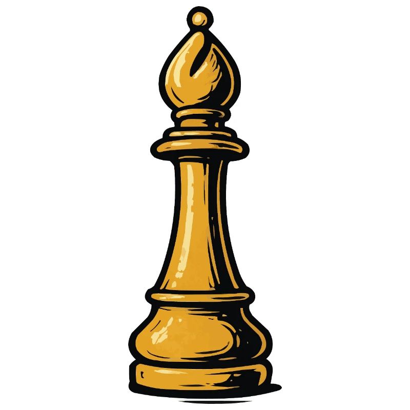 Icône d’échecs de l’évêque d’or
