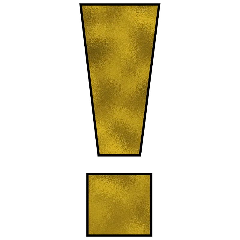 Point d’exclamation Ponctuation Or