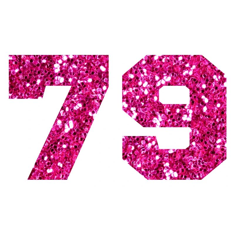 Nummer 79 Pink Glitter - 79. Geburtstag