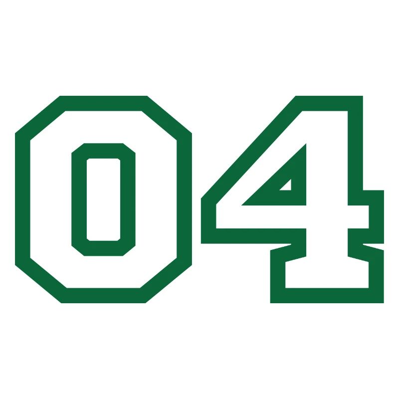 Numéro 4 sport vert