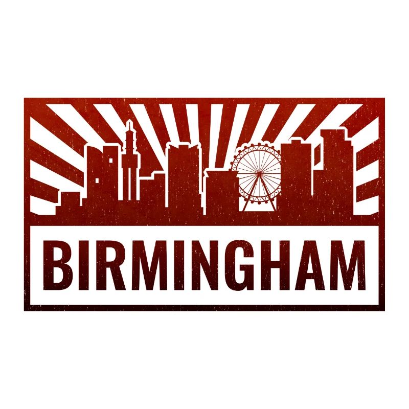 Birmingham Skyline Silhouette