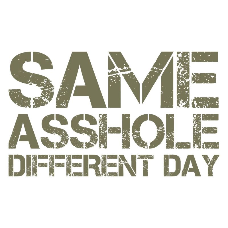Same Asshole, different day