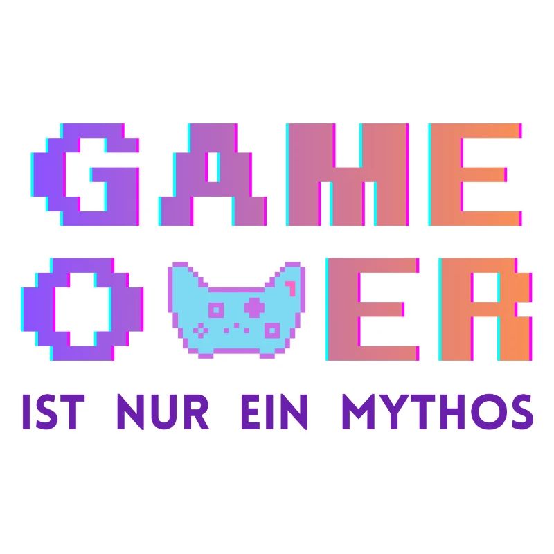 Game Over Mythos Pixel Gradient