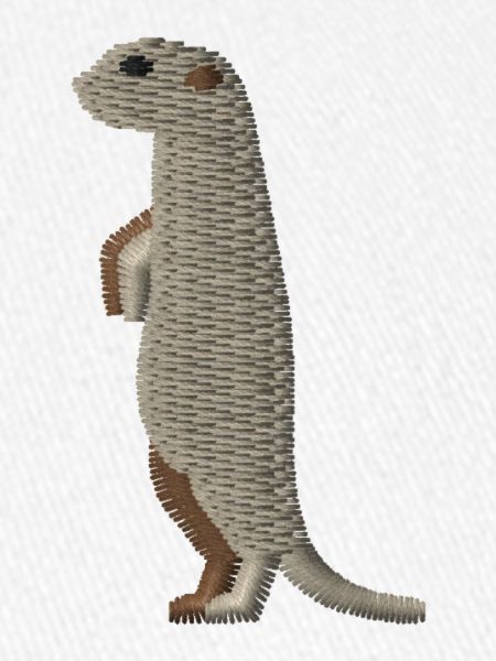 Erdmännchen bestickt
