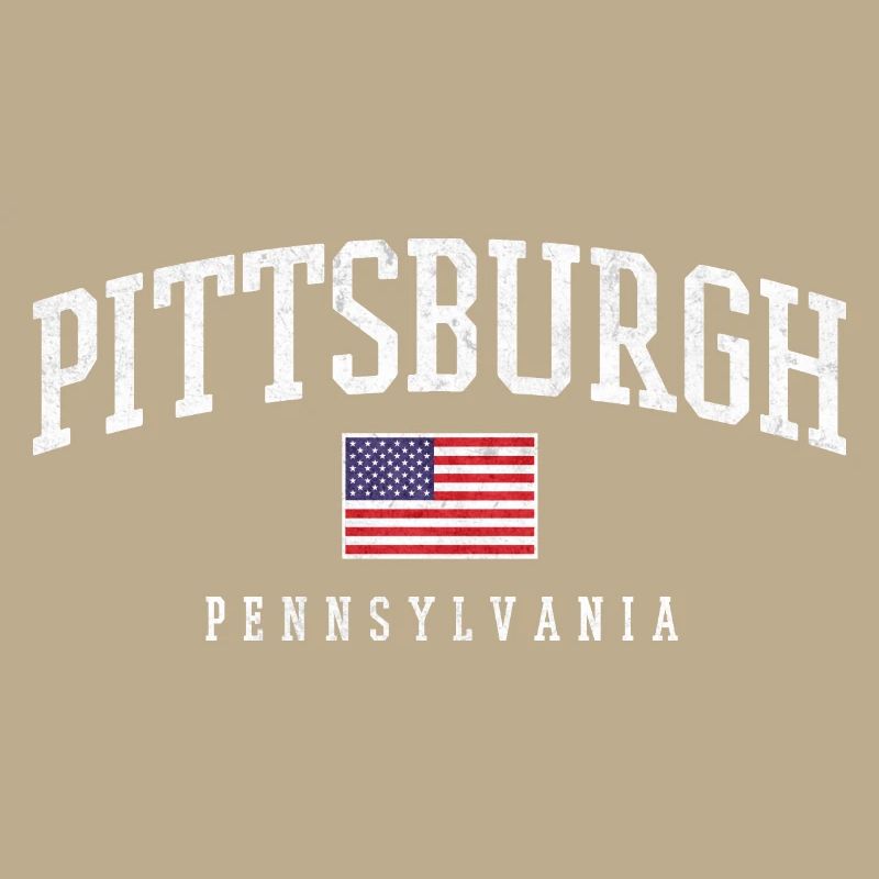 Arc de Pittsburgh avec drapeau