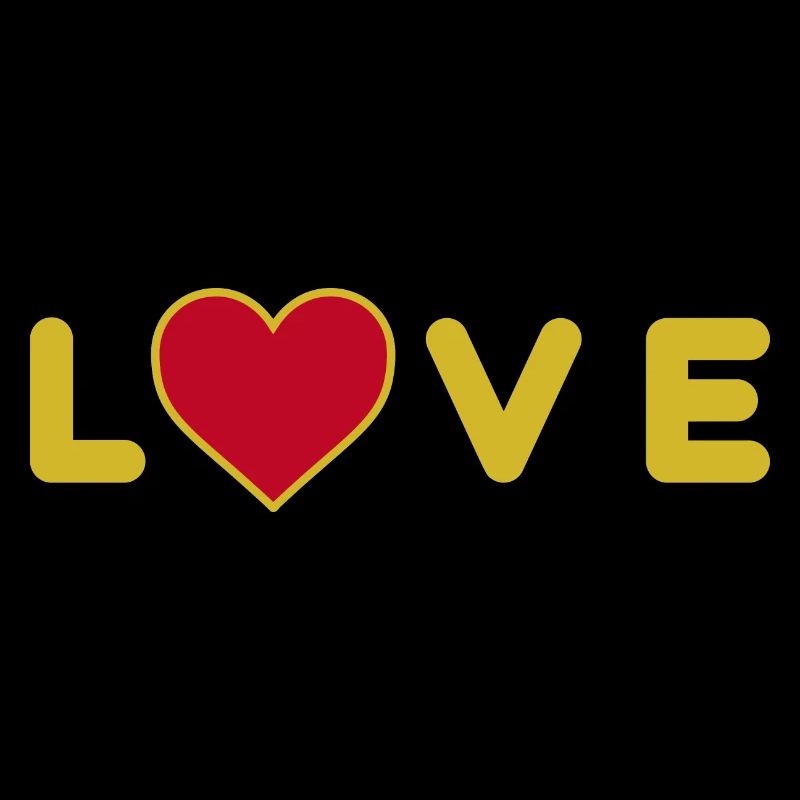 LOVE design with heart