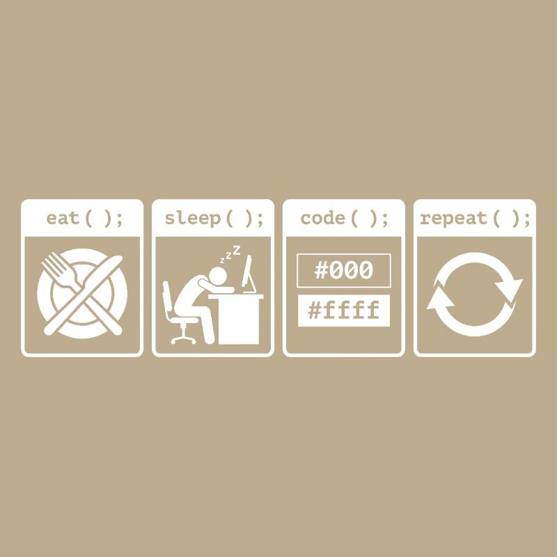 Eat Sleep Code Repeat – Conception de flux de travail pour codeurs