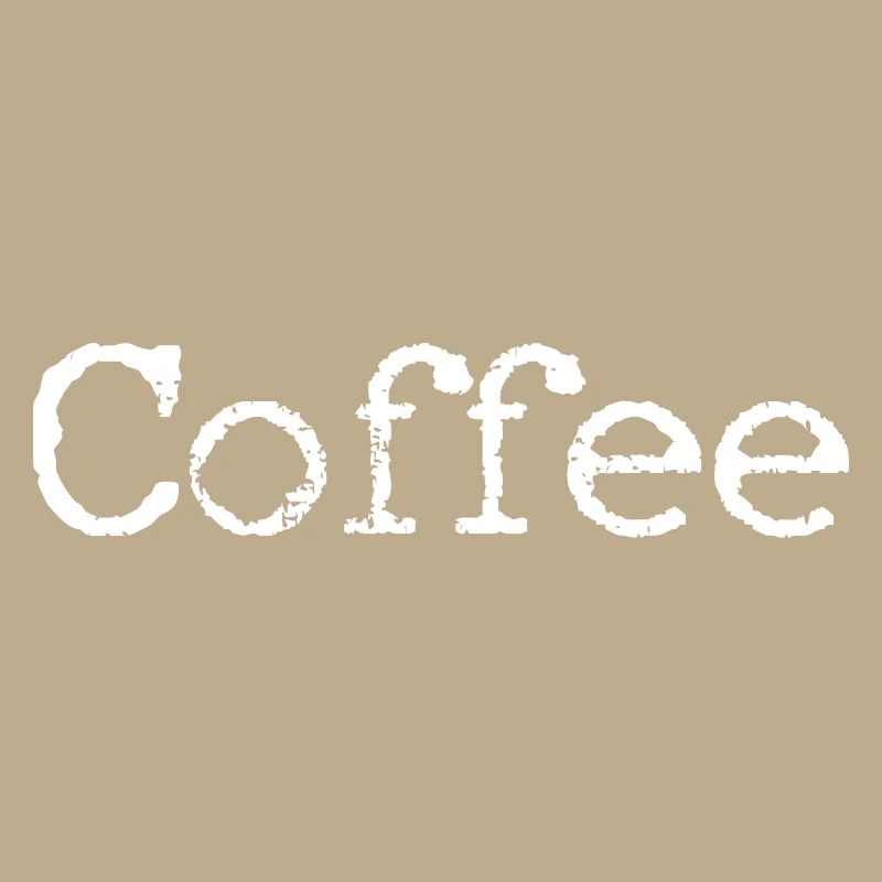 Coffee Scribble White on Black