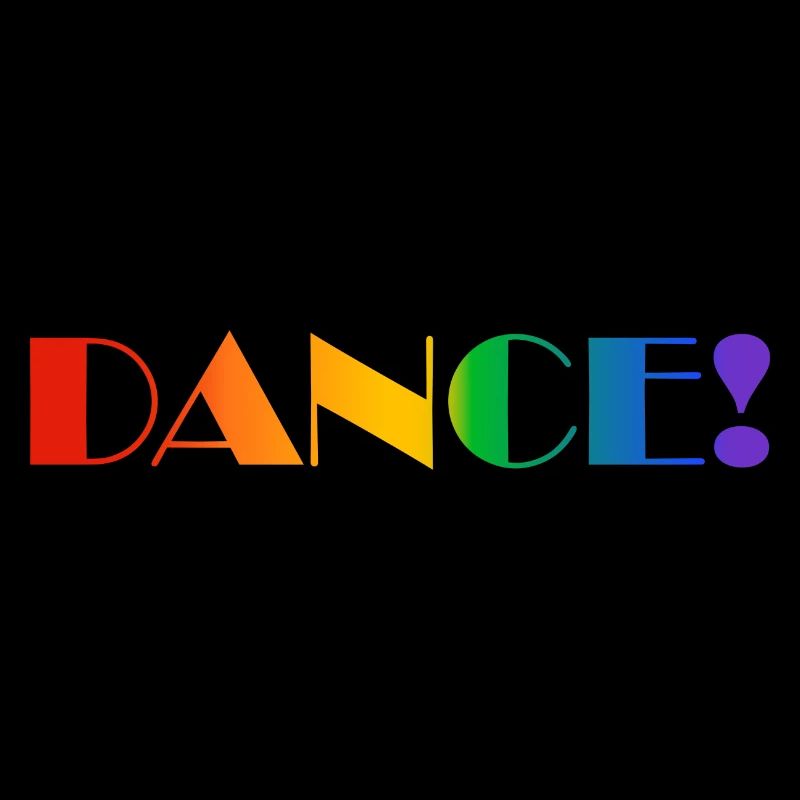 Texte arc-en-ciel DANCE