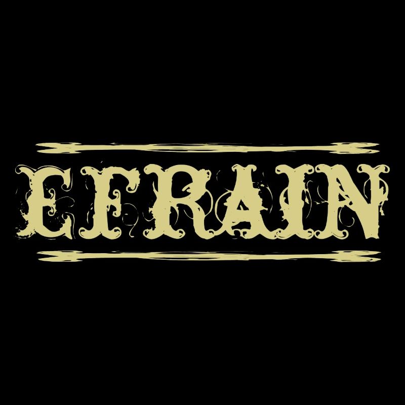 Efrain Golden Text Name Name Badge