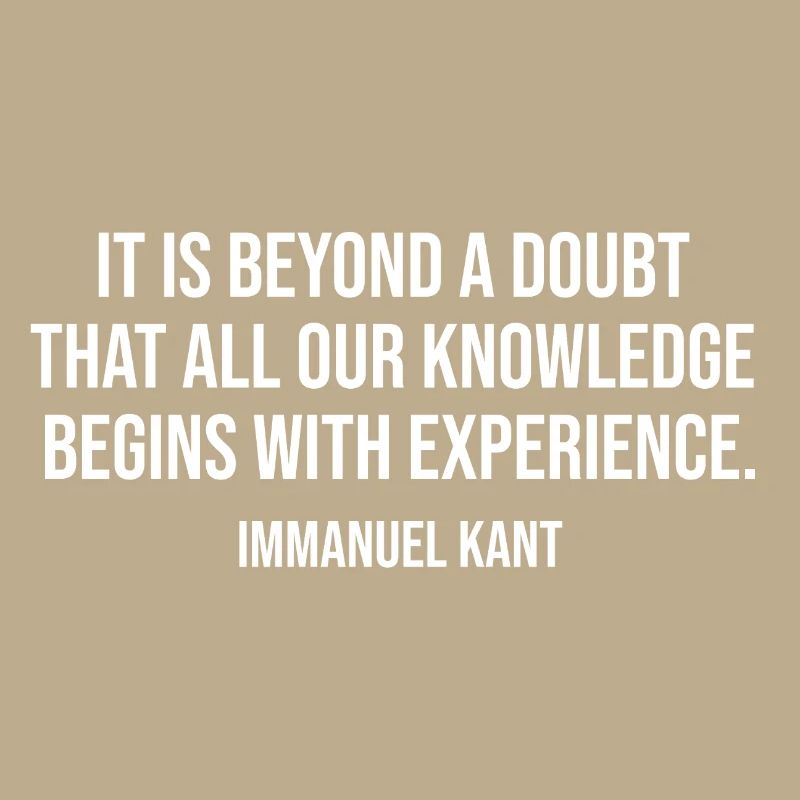 Typographie des citations de l’expérience de Kant