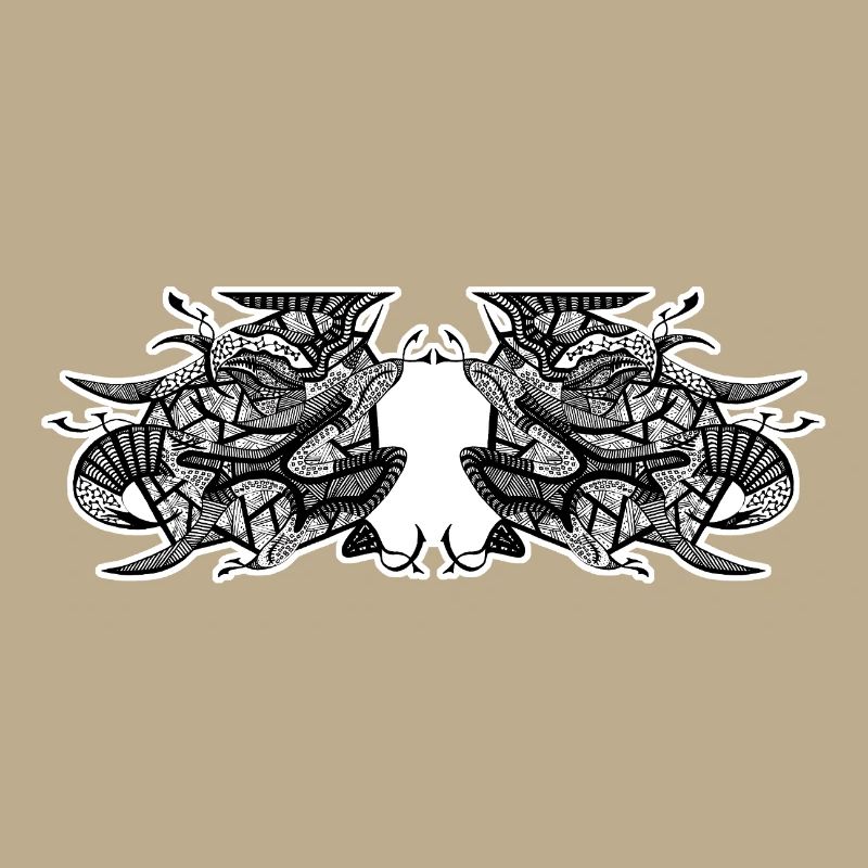 Black and White Abstract Design No. 7