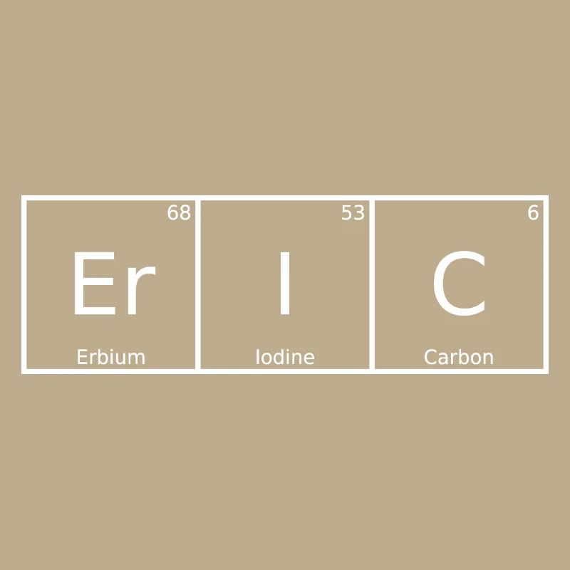 Eric Name First Name Chemistry Periodic Table Elements