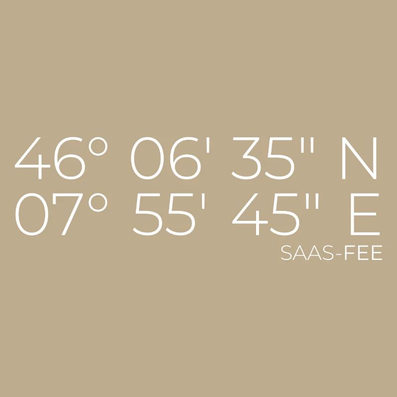 Coordinates Saas-Fee