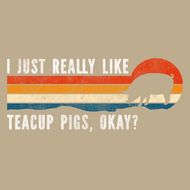 Tasse de thé Cochon à queue bouclée