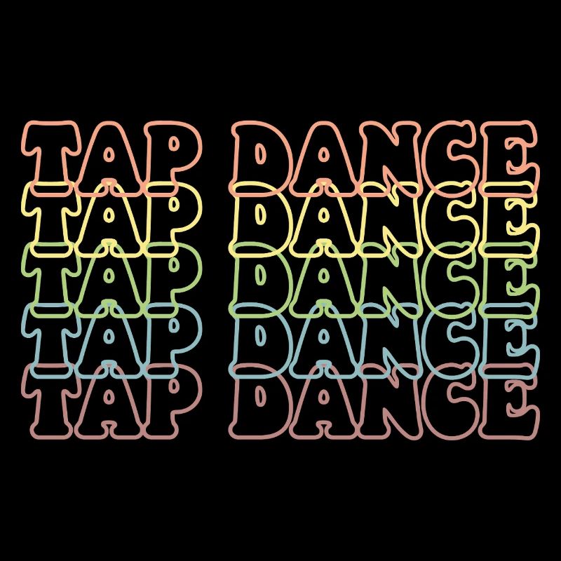 Tap Dance Pastel Rainbow