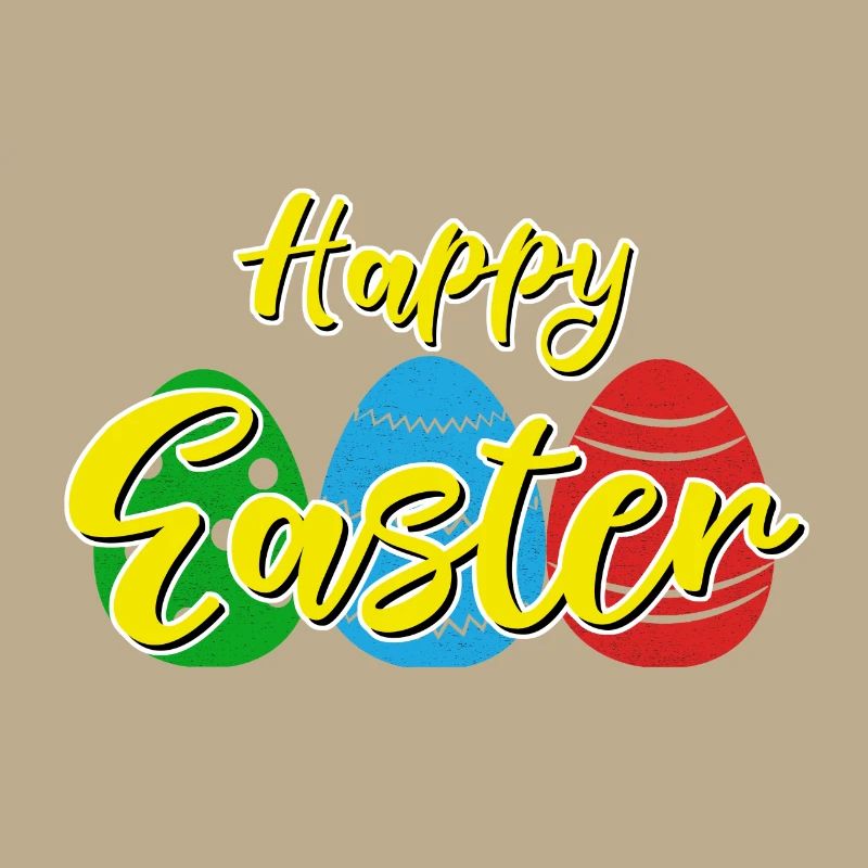 Happy Easter - Easter bunny Easter eggs celebration gift