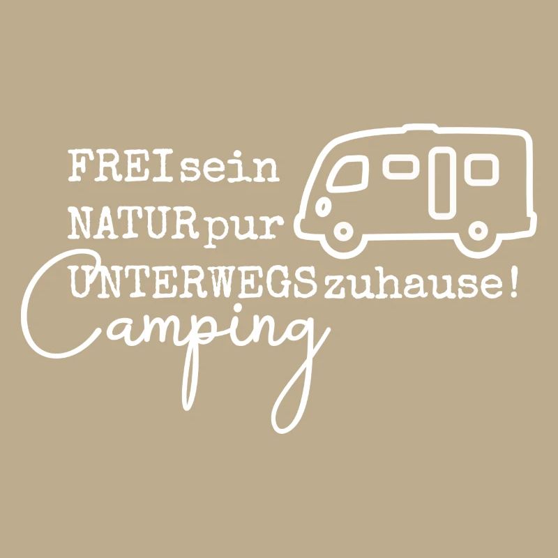 Camping-Spruch mit Wohnmobil (Integriert)