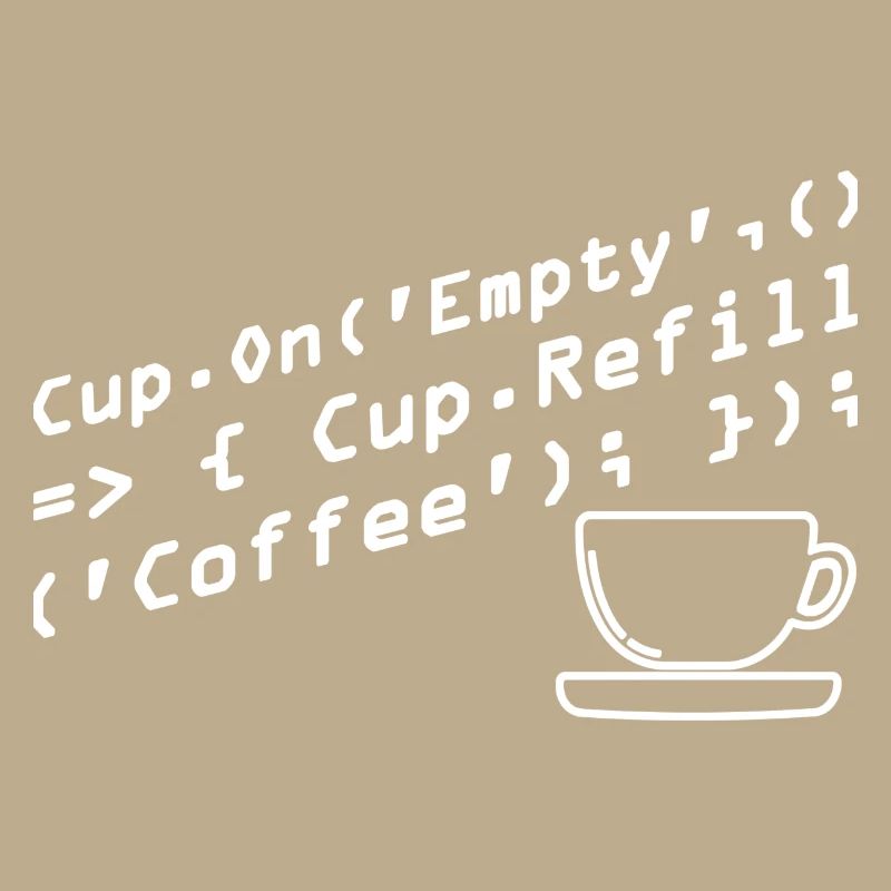 Programmers generate code from coffee