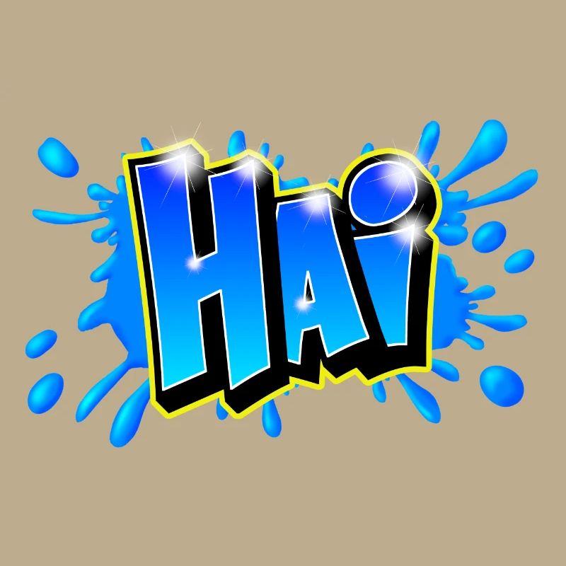 Graffiti name "HAI" Imprimable tout support !