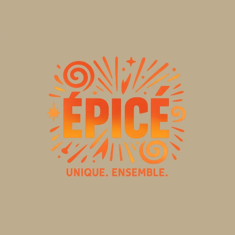 Logo Épicé unique Ensemble