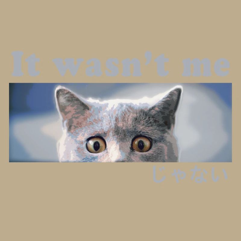 Cassé? C’était pas moi! Chat coupable