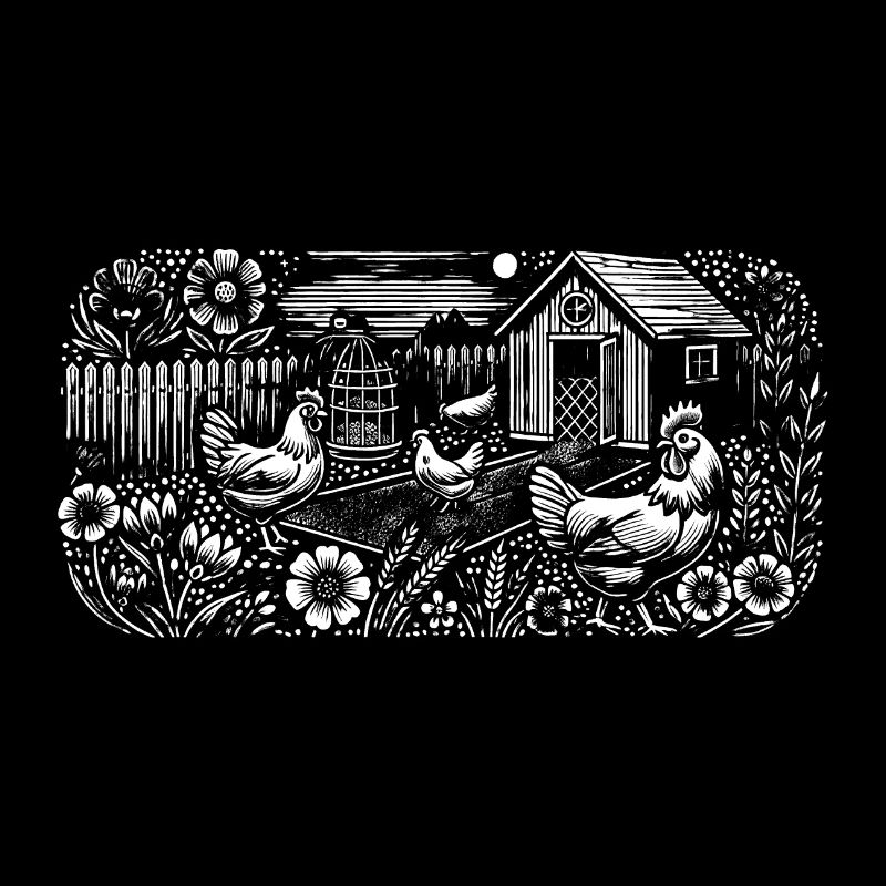 Keeping chickens in the garden