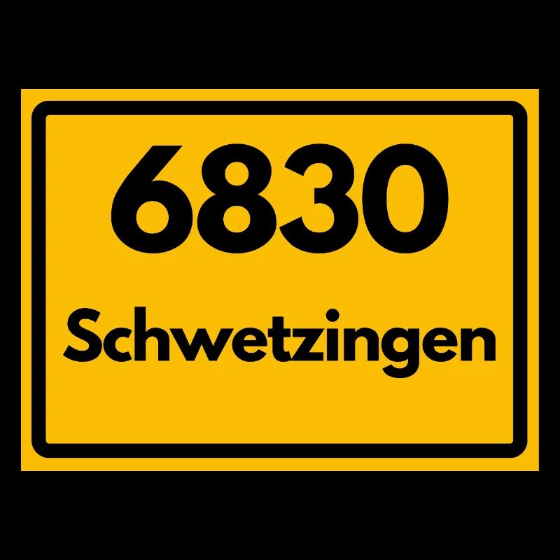 ALTE POSTLEITZAHL PLZ RETRO 6830 SCHWETZINGEN 