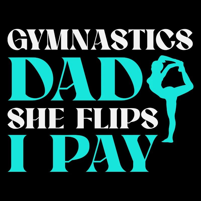 Gymnastics dad support with pride