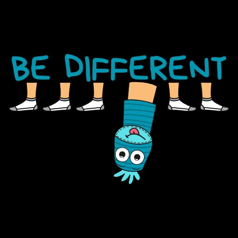 BE DIFFERENT Socke / Sei anders Socke