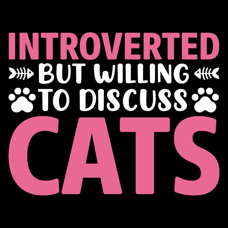 Introverted discuss with cat